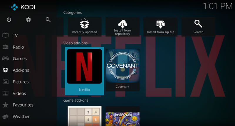 instalar o Netflix no Kodi